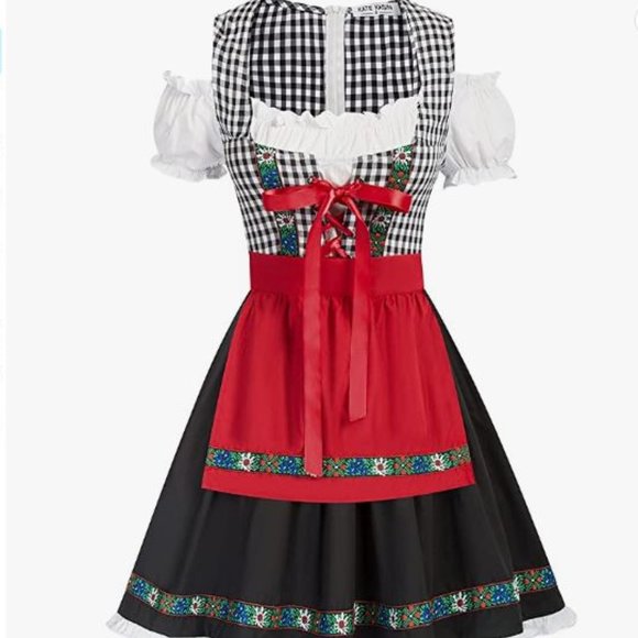 *SALe* NWT-Kasin German Dirndl Costume Bavarian Oktoberfest Carnival Dress - Picture 1 of 6
